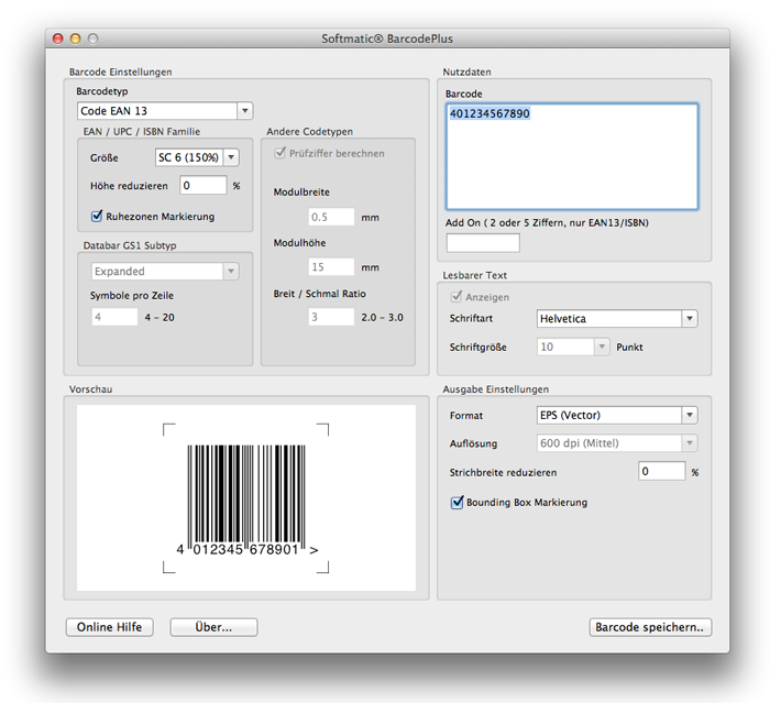 Barcode Software Mac