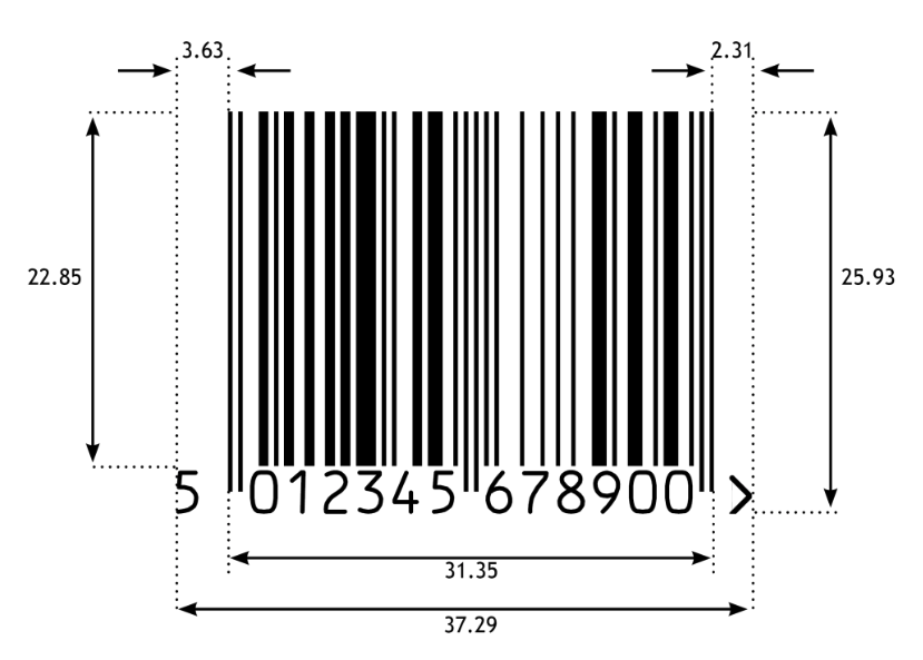 Bless Photoelectric Properly EAN SC Sizes, UPC, ISBN sizes