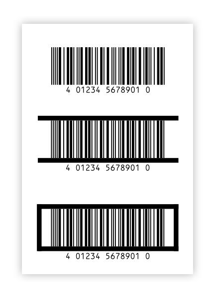 Sample ITF-14 Barcode with bearer bar style
