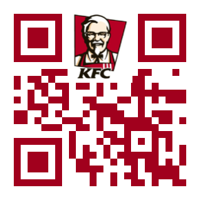 QR Code with KFC logo