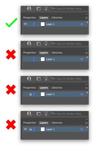 Illustrator Layer Settings for Barcode