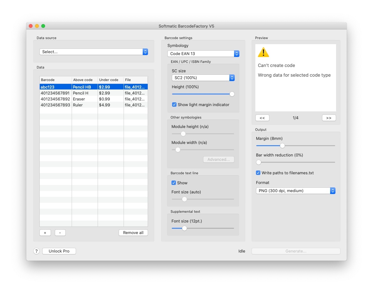 Softmatic BarcodeFactory V5 Bulk Barcode Generator Manual Softmatic