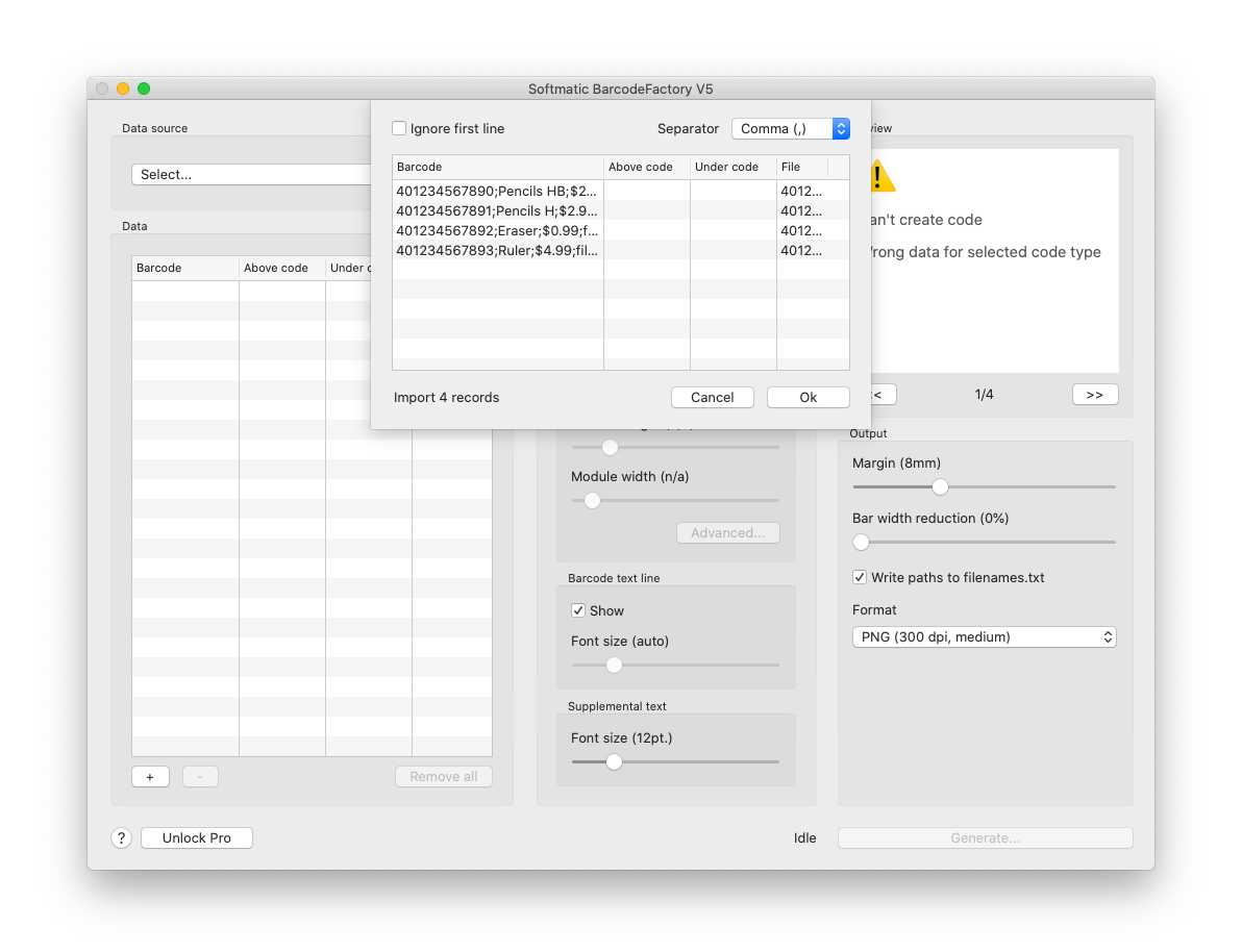 Bulk Barcode Generator Import Excel