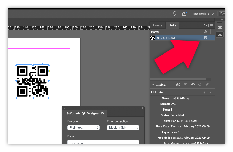 forskel Læge behandle Create QR Codes in Adobe InDesign