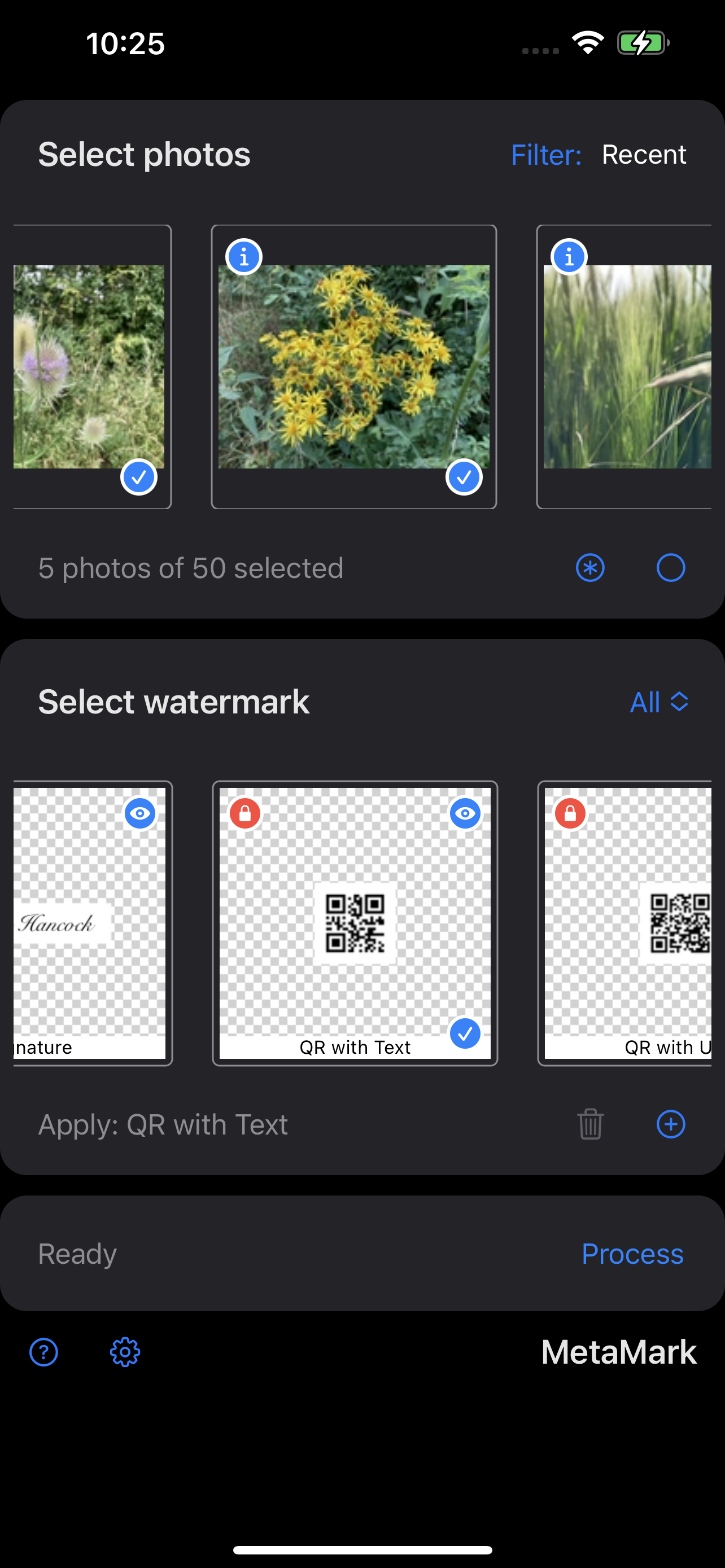 MetaMark Watermark Photos on iPhone